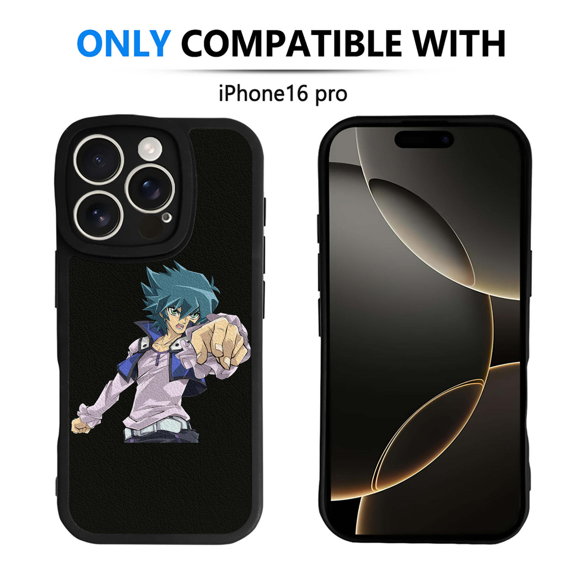 （画像用） 遊☆戯☆王 Yu-Gi-Oh! 【iPhone 16シリーズ対応】シリコンスマホケース（レザー調） 材質：シリコン